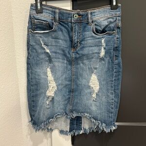 Sneak peek Jean skirt